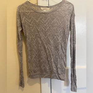 XS grey loft sweater